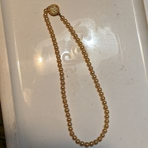 Vintage marked pearl necklace